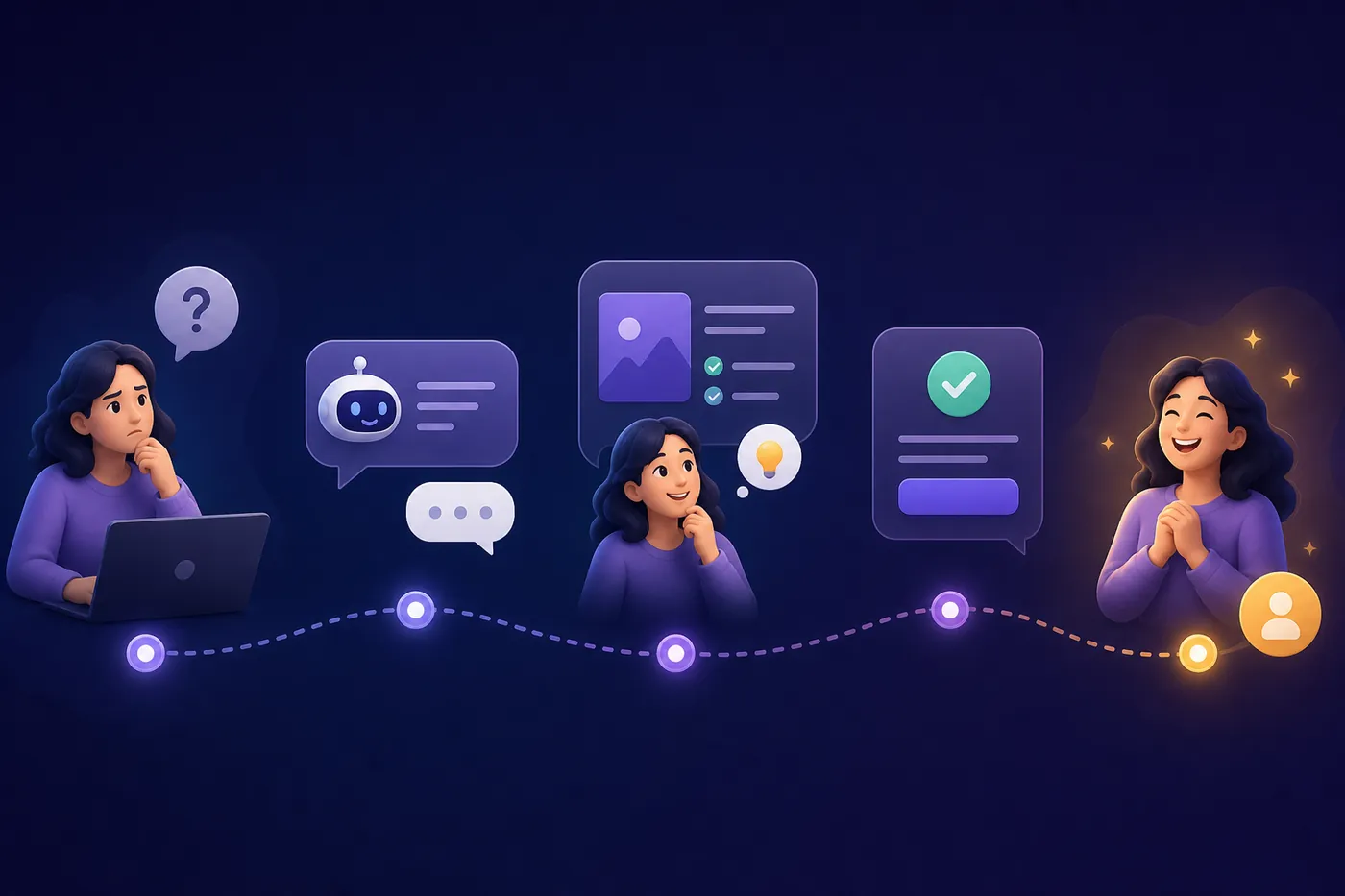 Conversational UX turning curious visitors into real leads