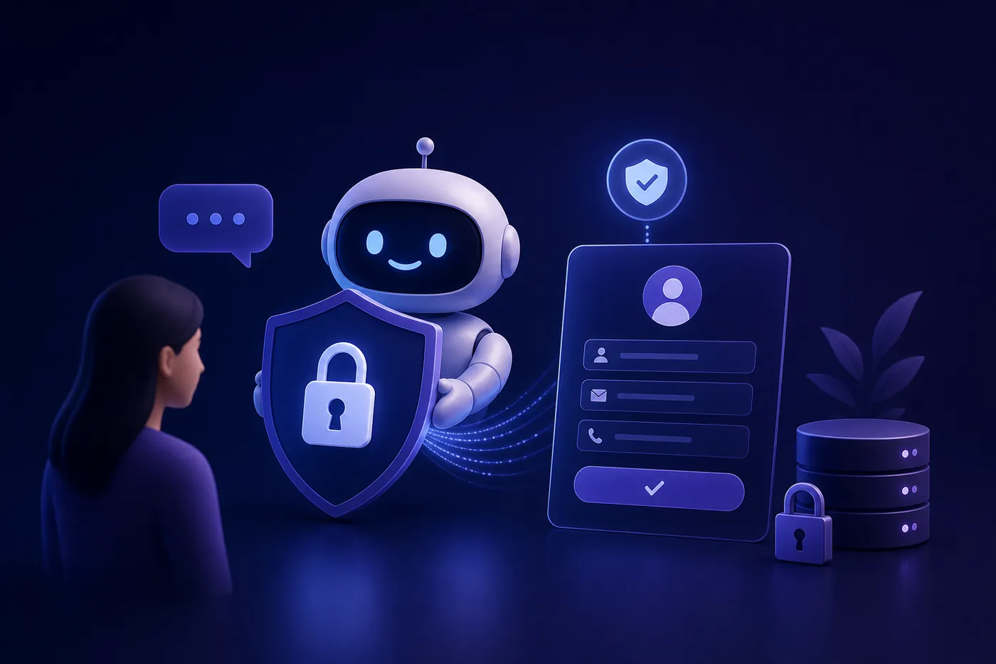 Secure chatbot lead generation with data privacy