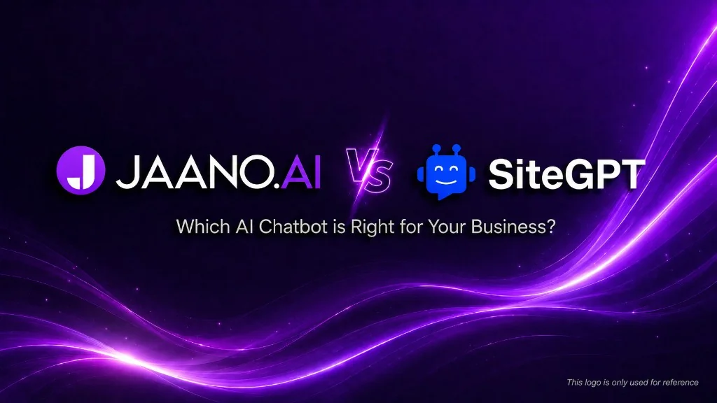 Jaano.ai vs SiteGPT AI chatbot comparison