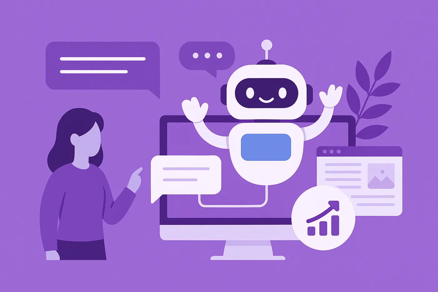 Chatbot qualifying leads and turning visitors into prospects