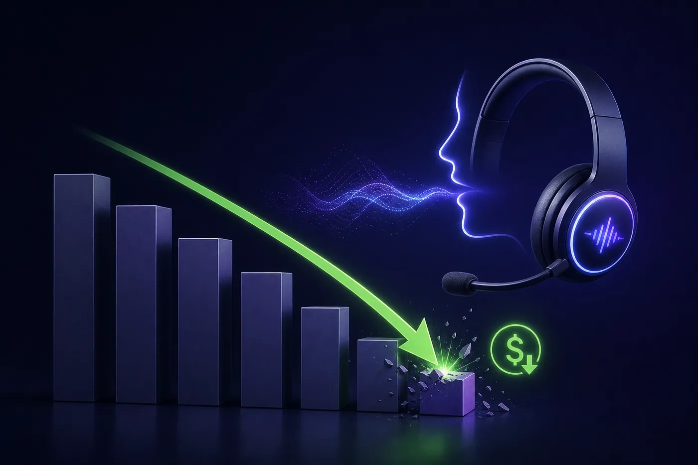 AI voice agents reducing customer support costs