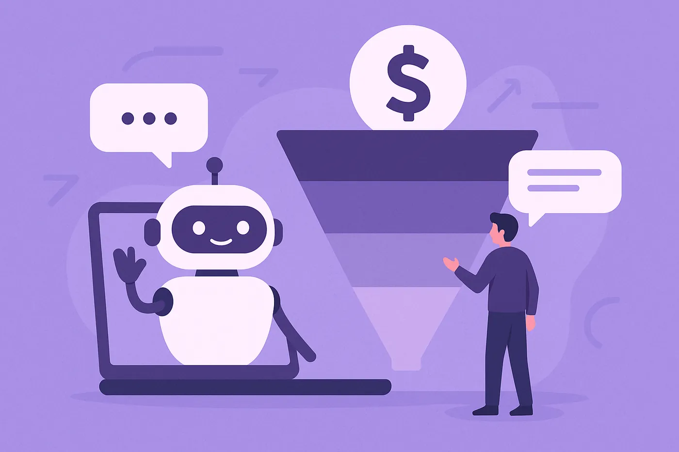 Chatbot as gatekeeper in modern sales funnels